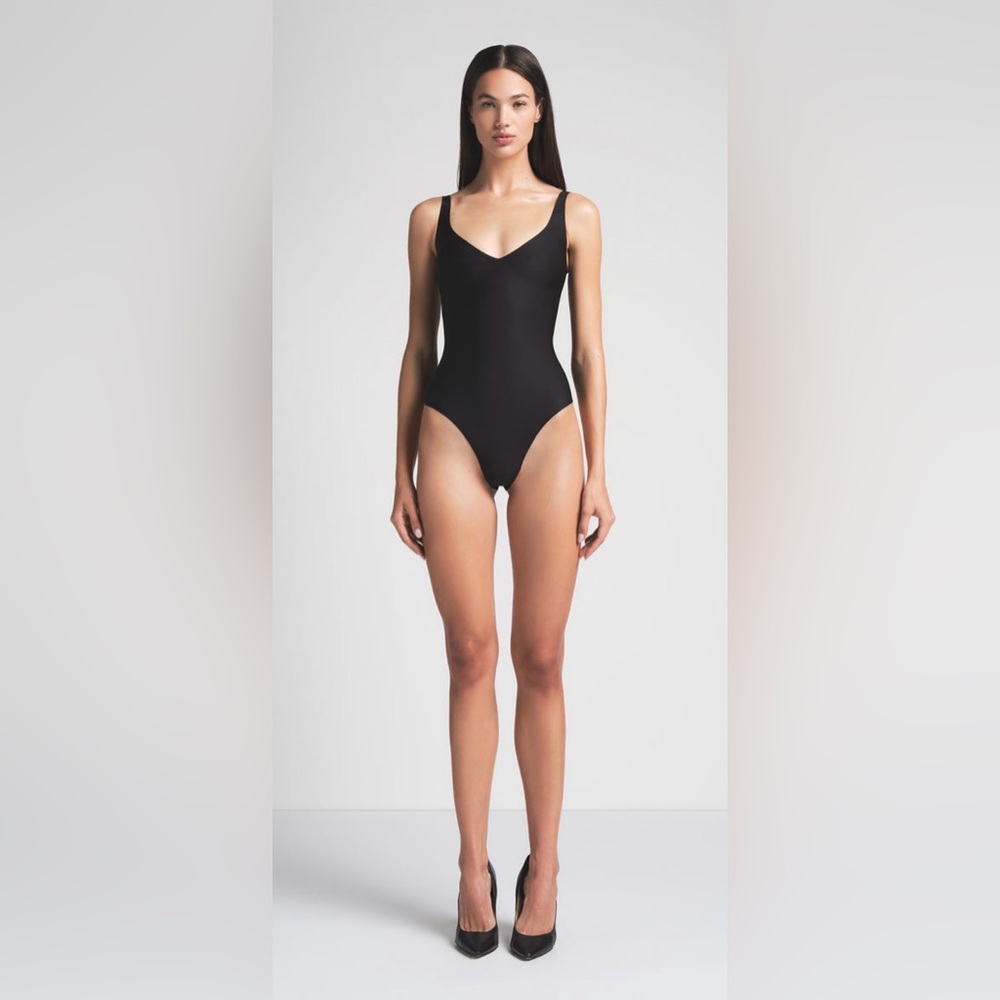 SKIMS Body Unlined Plunge Thong Bodysuit